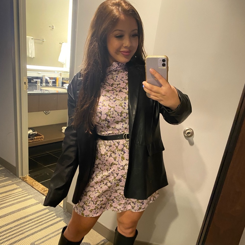 ZARA Pink Satin Dress